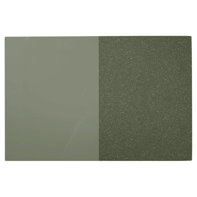 Customizable Moss Green Metal Wall Art (Front)