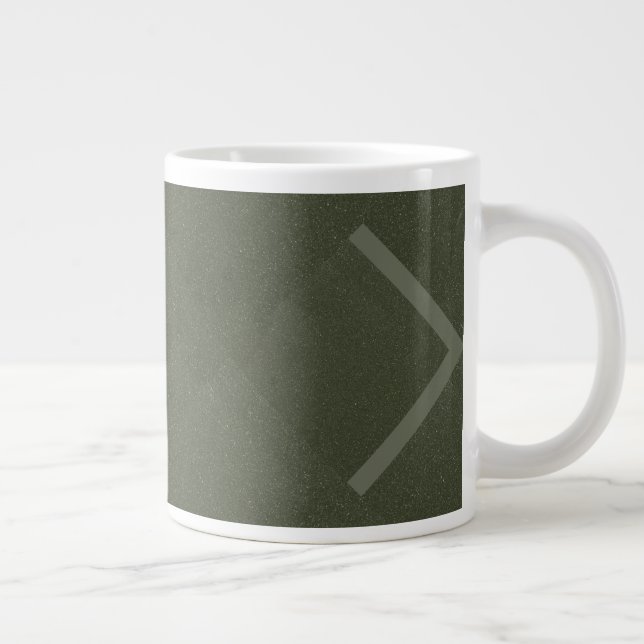 Customizable Moss Green Modern Mug (Right)