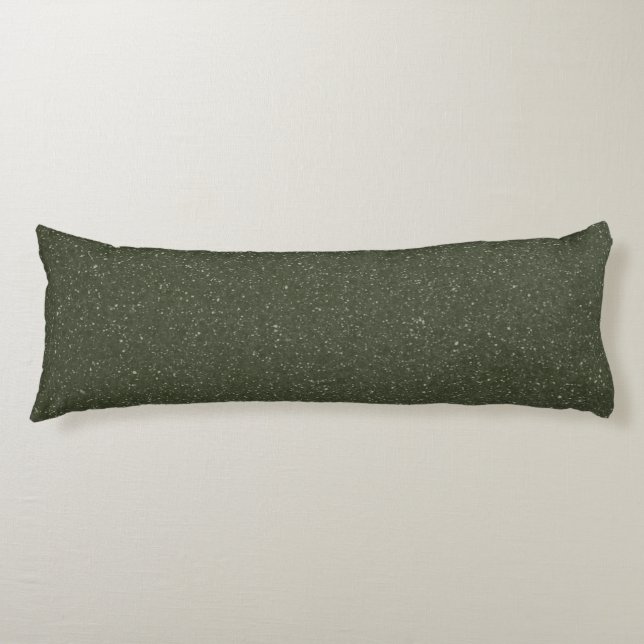 Customizable Moss Green Noise Body Pillow (Front)