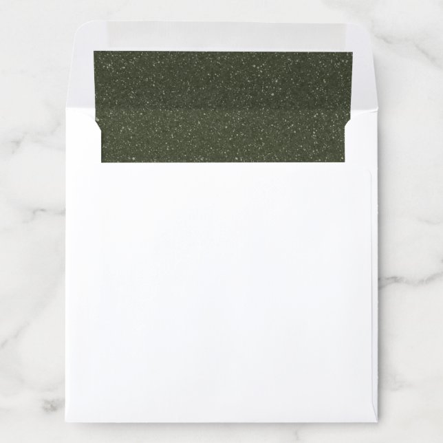 Customizable Moss Green Noise Envelope Liner (In Envelope)