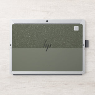 Customizable Moss Green Noise HP Laptop Skin