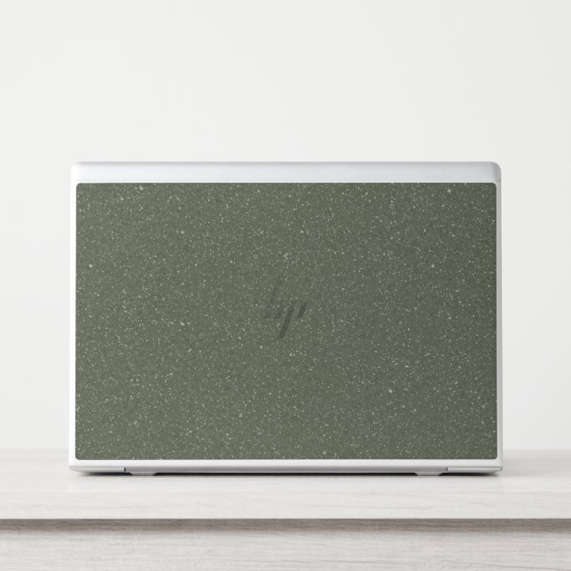 Customizable Moss Green Noise HP Laptop Skin (Front)
