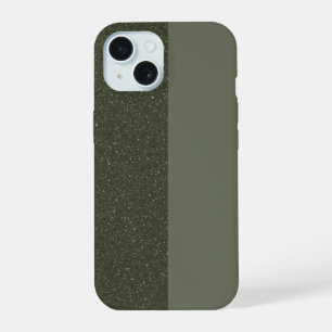 Customizable Moss Green Noise iPhone 15 Case