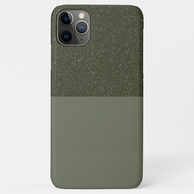 Customizable Moss Green Noise iPhone Case (Back)
