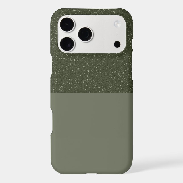 Customizable Moss Green Noise iPhone Case (Back)