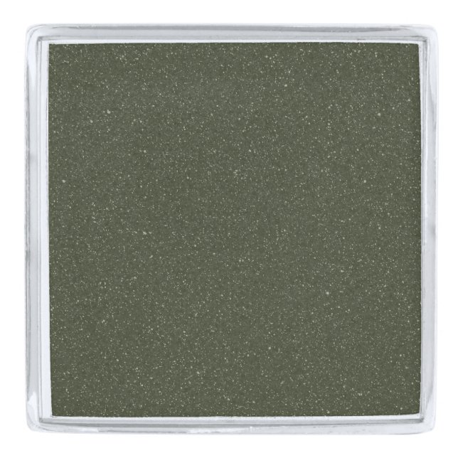 Customizable Moss Green Noise Texture Lapel Pin (Front)