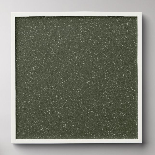 Customizable Moss Green Speckled Photo Tile (Front Set)