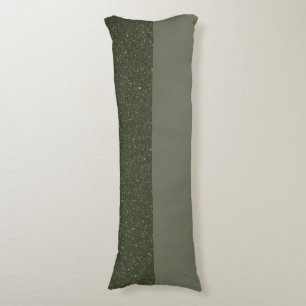 Customizable Moss Green Split Body Pillow