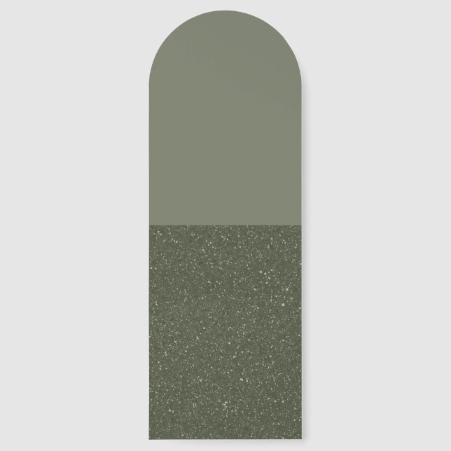 Customizable Moss Green Split Bookmark (Front)