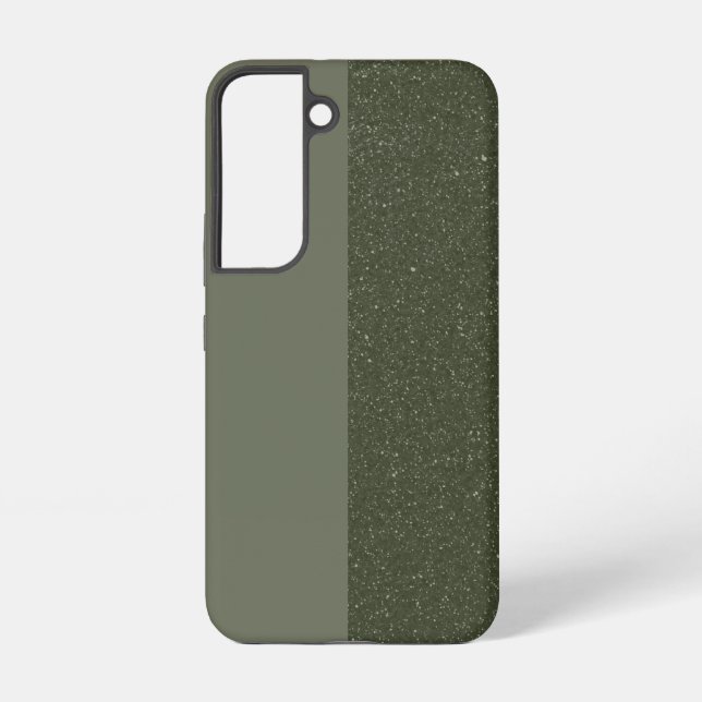 Customizable Moss Green Split Galaxy S22 Case (Back)