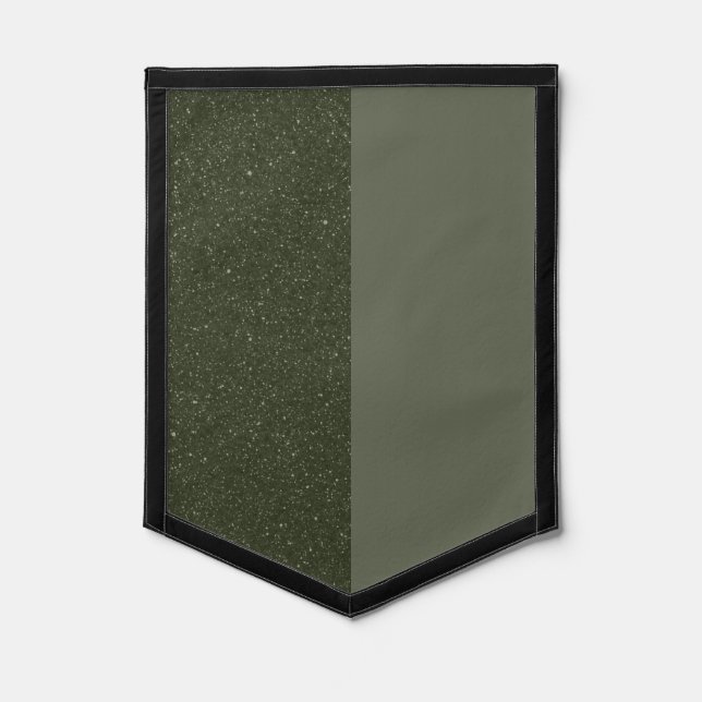 Customizable Moss Green Split Pennant (Front)