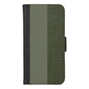 Customizable Moss Green Split Wallet Case
