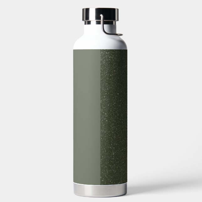 Customizable Moss Green Split Water Bottle (Left)