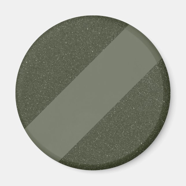 Customizable Moss Green Stripe Magnet (Front)