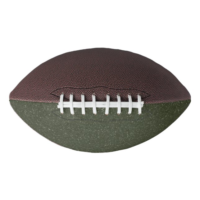Customizable Moss Green Textured Football (Front)