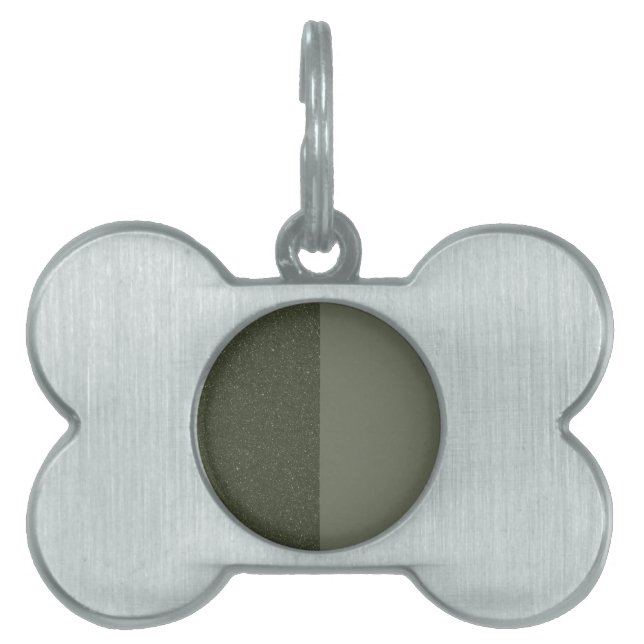 Customizable Moss Split Framed Pet Tag (Front)