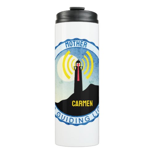 Customizable Mother Guiding Light with Name  Thermal Tumbler