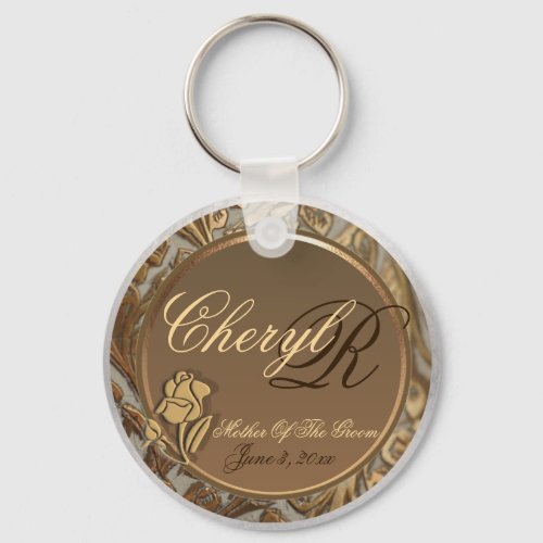 Customizable Mother Of The Groom Keepsake Keychain