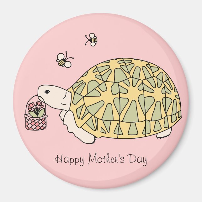 Customizable Mother’s Day Tortoise Magnet (Front)