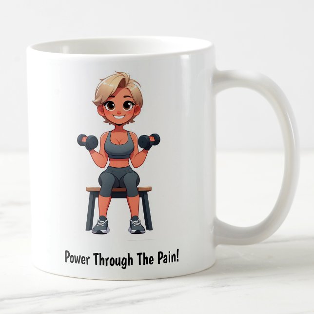 Customizable Motivational Fitness Coffee Mug (Creator Uploaded)