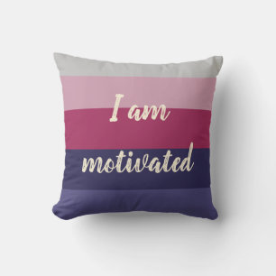 Customizable Motivational Quote Throw Pillow