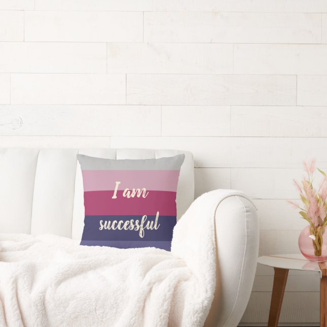 Customizable Motivational Quote Throw Pillow (Couch)