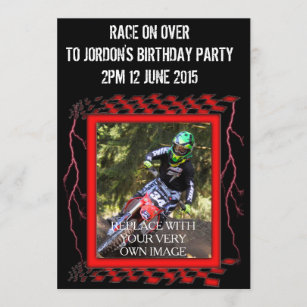 Motocross Invitations Zazzle