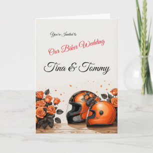 Customizable Motorcycle Biker Wedding Invitation