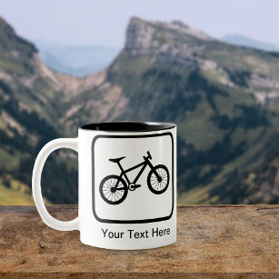 Customizable Mountain Biker Logo Mug