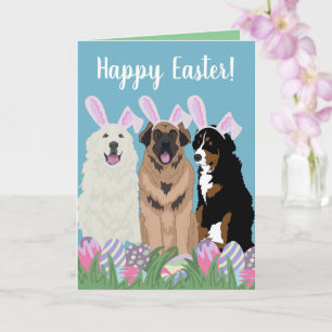 Customizable Mountain Dogs Easter  Card