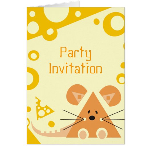 Customizable Mouse and Cheese Cards (Front)