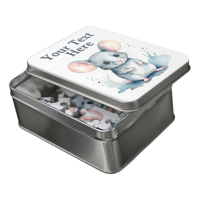 Customizable Mousie Puzzle (Lid Open)