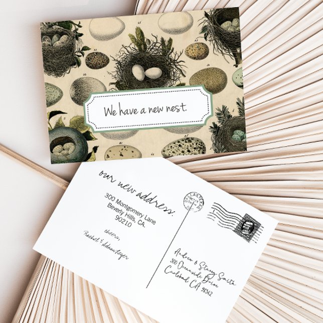 Customizable Moving Announcement // Vintage Bird (Creator Uploaded)