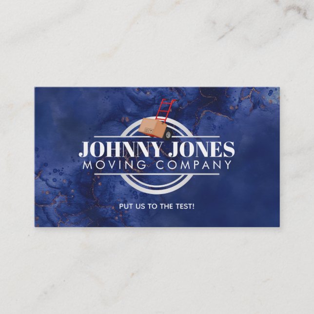 Customizable Moving Company Business Cards (Front)
