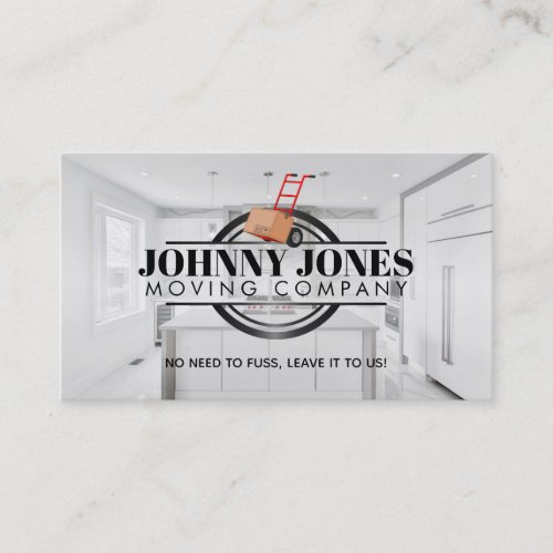 Customizable Moving Company Business Cards