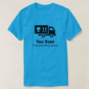 Customizable moving services blue T-Shirt