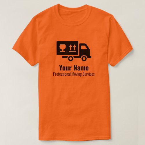 Customizable moving services orange T_Shirt