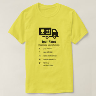 Customizable moving services truck yellow T-Shirt