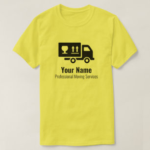 Customizable moving services yellow T-Shirt