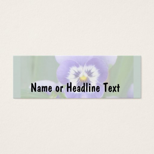 Customizable customizable msPansy skinny card template Business Card Templates