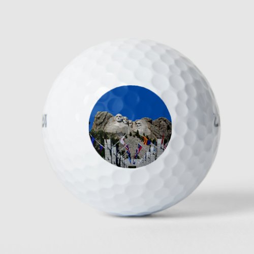 Customizable Mt Rushmore Souvenir Golf Balls