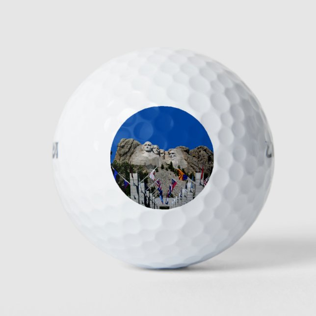 Customizable Mt Rushmore Souvenir Golf Balls (Front)