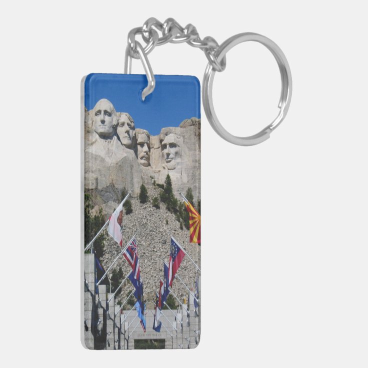 Customizable Mt Rushmore Souvenir Keychain Zazzle