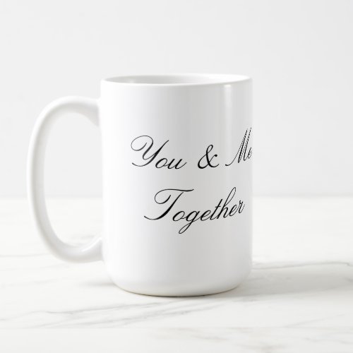 Customizable Mug Design Typography Valentine Gift