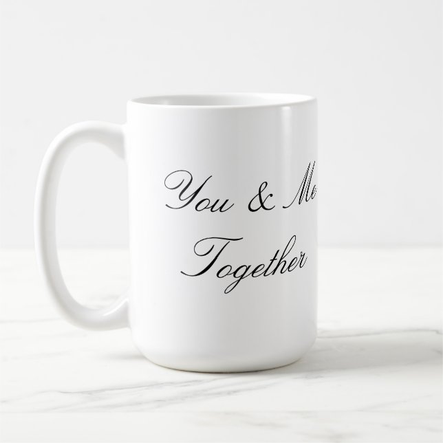 Customizable Mug Design Typography Valentine Gift (Left)