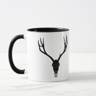 Customizable Mule Deer Skull Mug