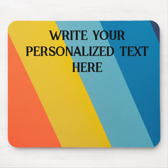 Customizable multicolour mouse pad (Front)