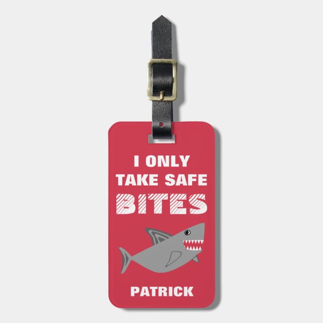 Customizable Multiple Food Allergy Alert Shark Tag (Front Vertical)