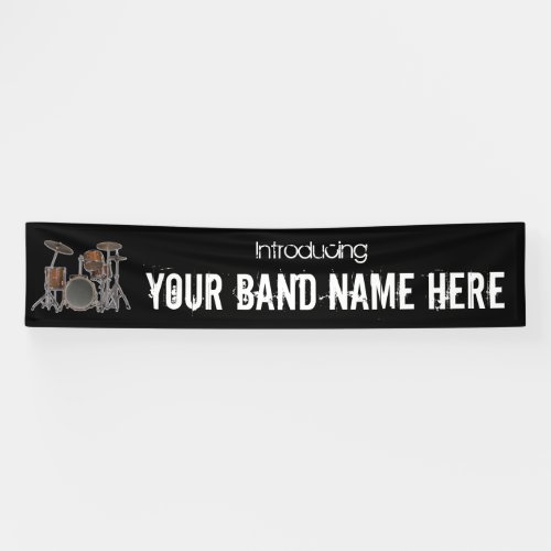 Customizable music band name banner sign