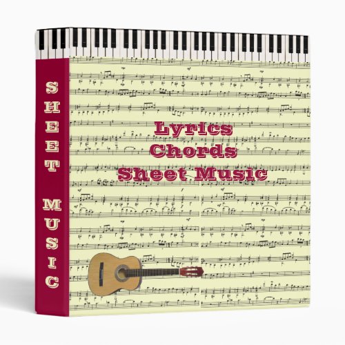 Customizable Music Binder